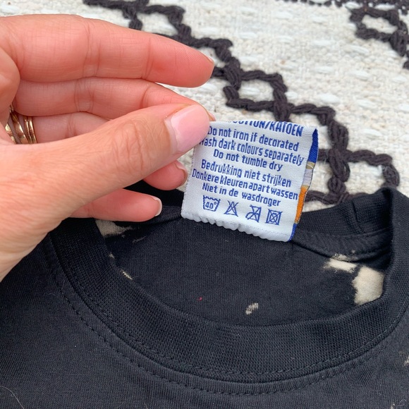 NWT black S/S reverse tie dye Amsterdam t shirt - Picture 9 of 16